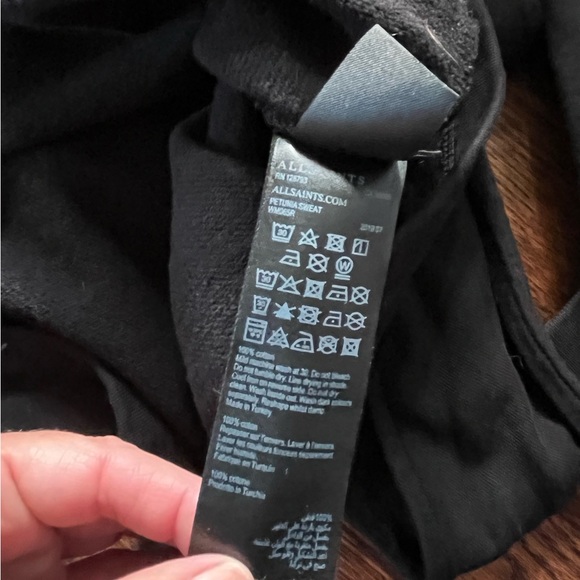 ALLSAINTS SWEATSHIRT WITH TIE BELT - Picture 11 of 11